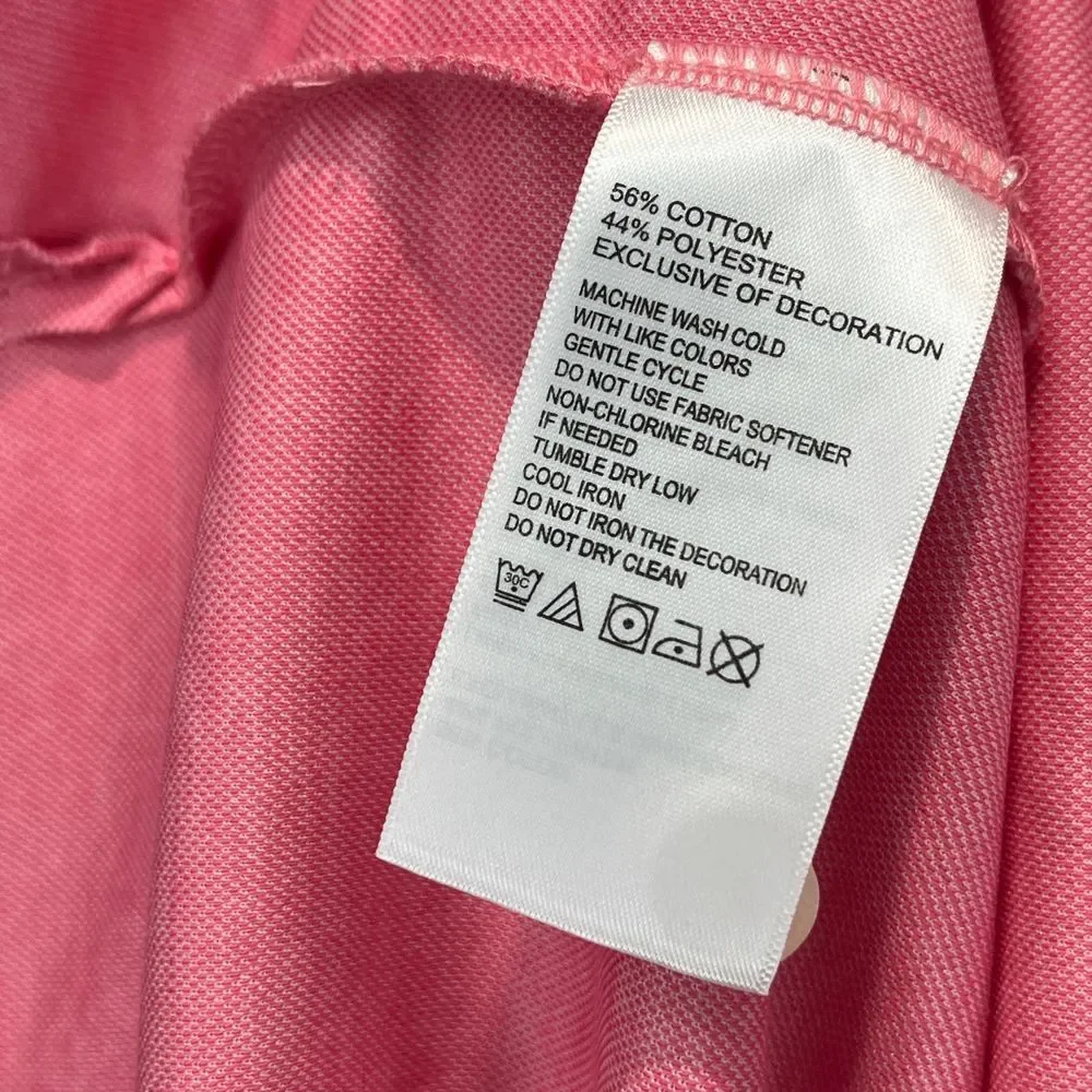 Tommy Bahama Men's Pink Confetti Golf Polo Shirt Marlin Short Sleeve, Size M NWT